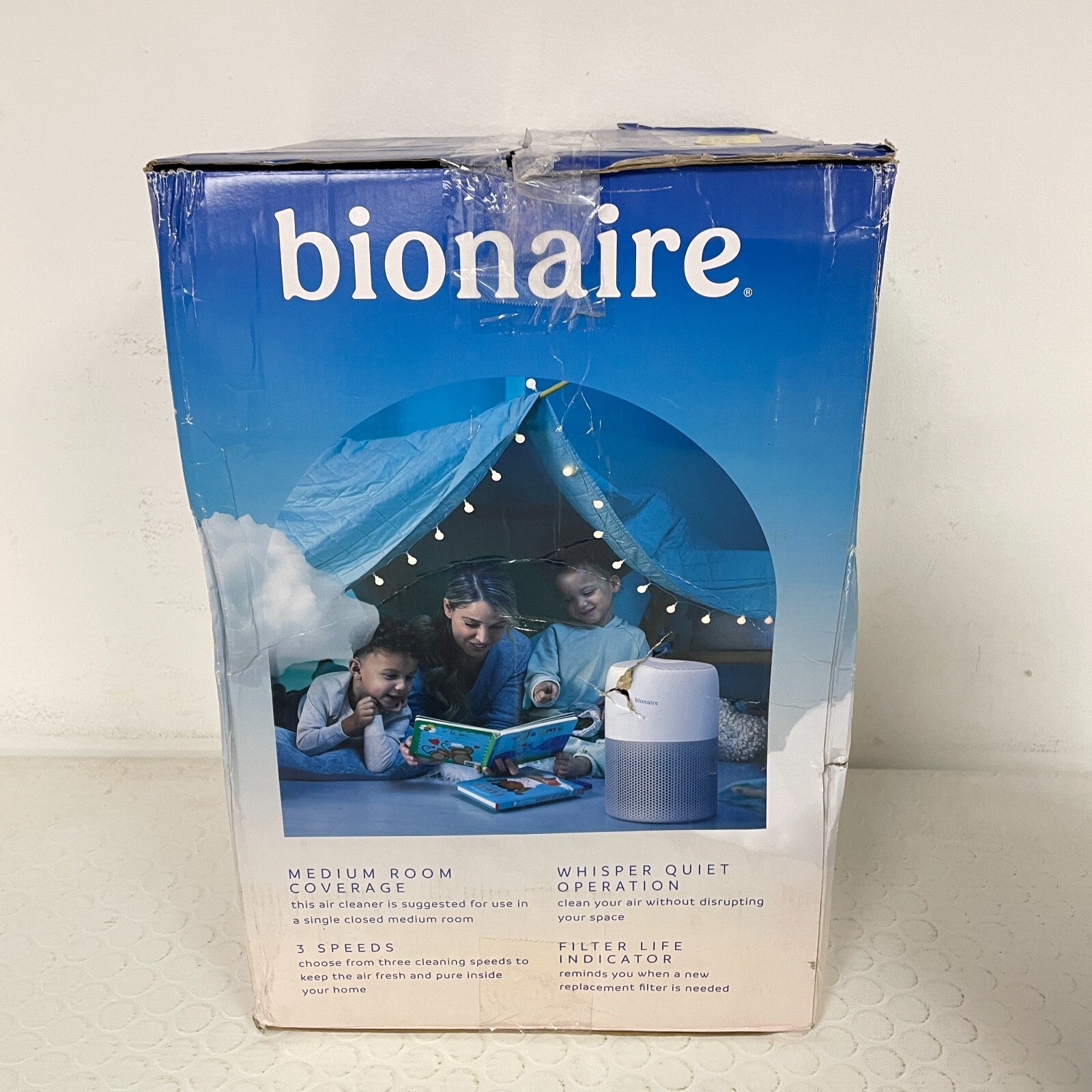 Bionaire CleanAir Mini True HEPA Air Purifier  Up to 450 sq ft White BAP9360W