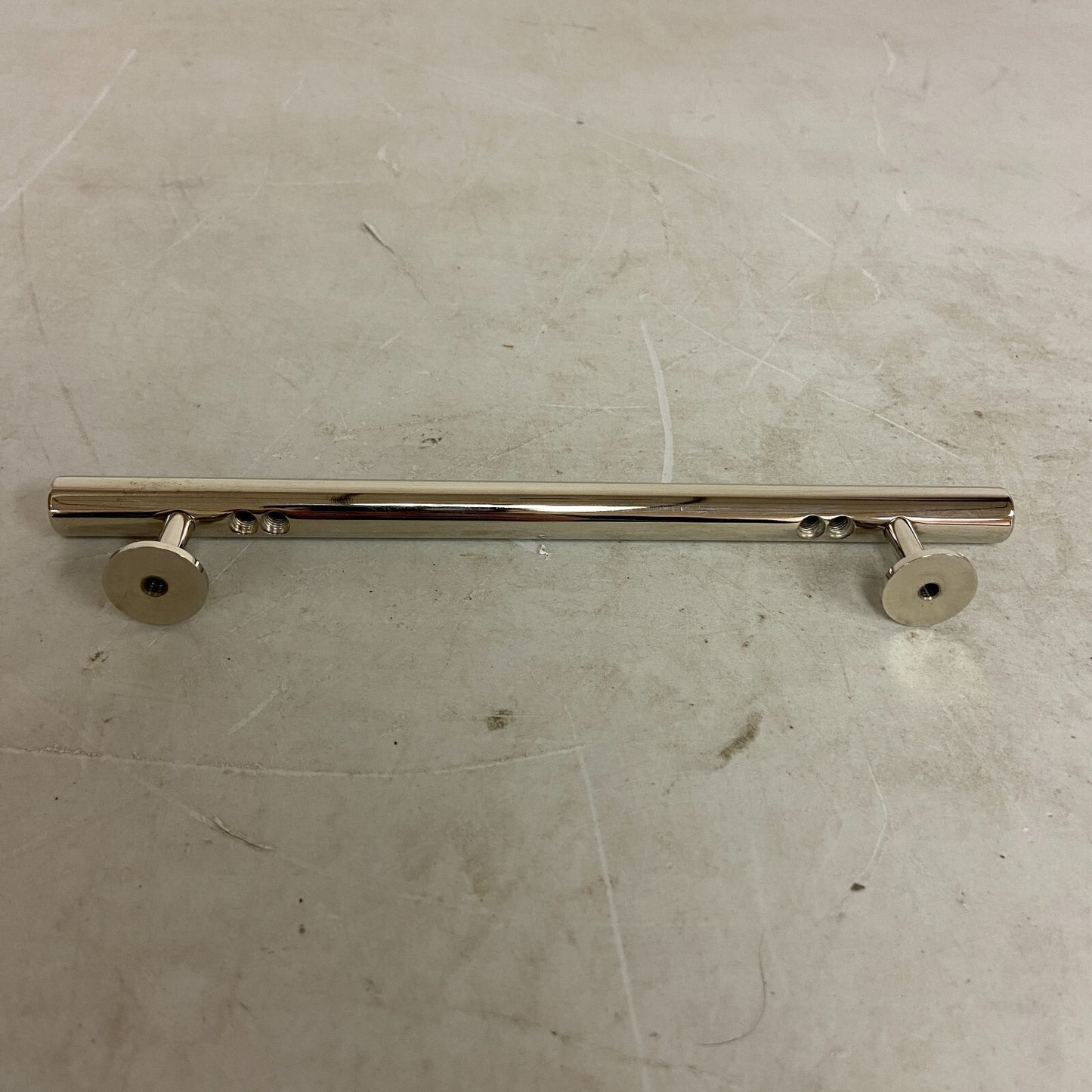 SIGNATURE HARDWARE 8" Diehl Adjustable Round Brass Drawer Pull - Polished Brass