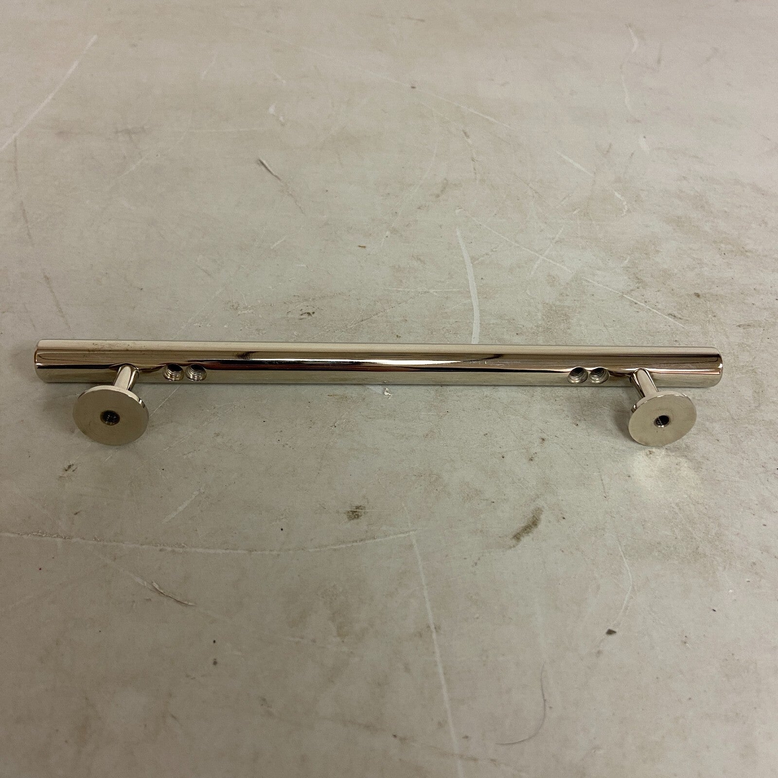 SIGNATURE HARDWARE 8" Diehl Adjustable Round Brass Drawer Pull - Polished Brass