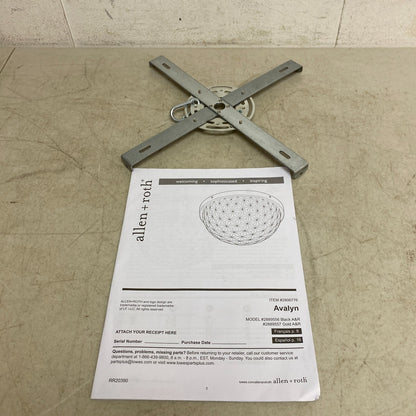 Allen +Roth Evalyn 1-Light12.99-in Gloss Chrome Integrated LED Flush Mount Light