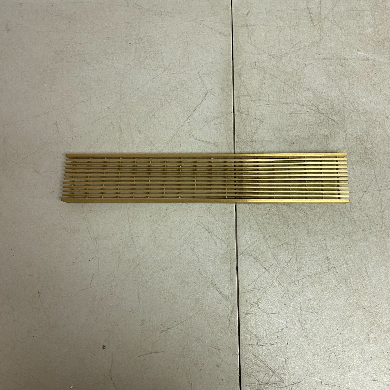 Signature Hardware 18" Carmen Linear Shower Drain - Brushed Gold