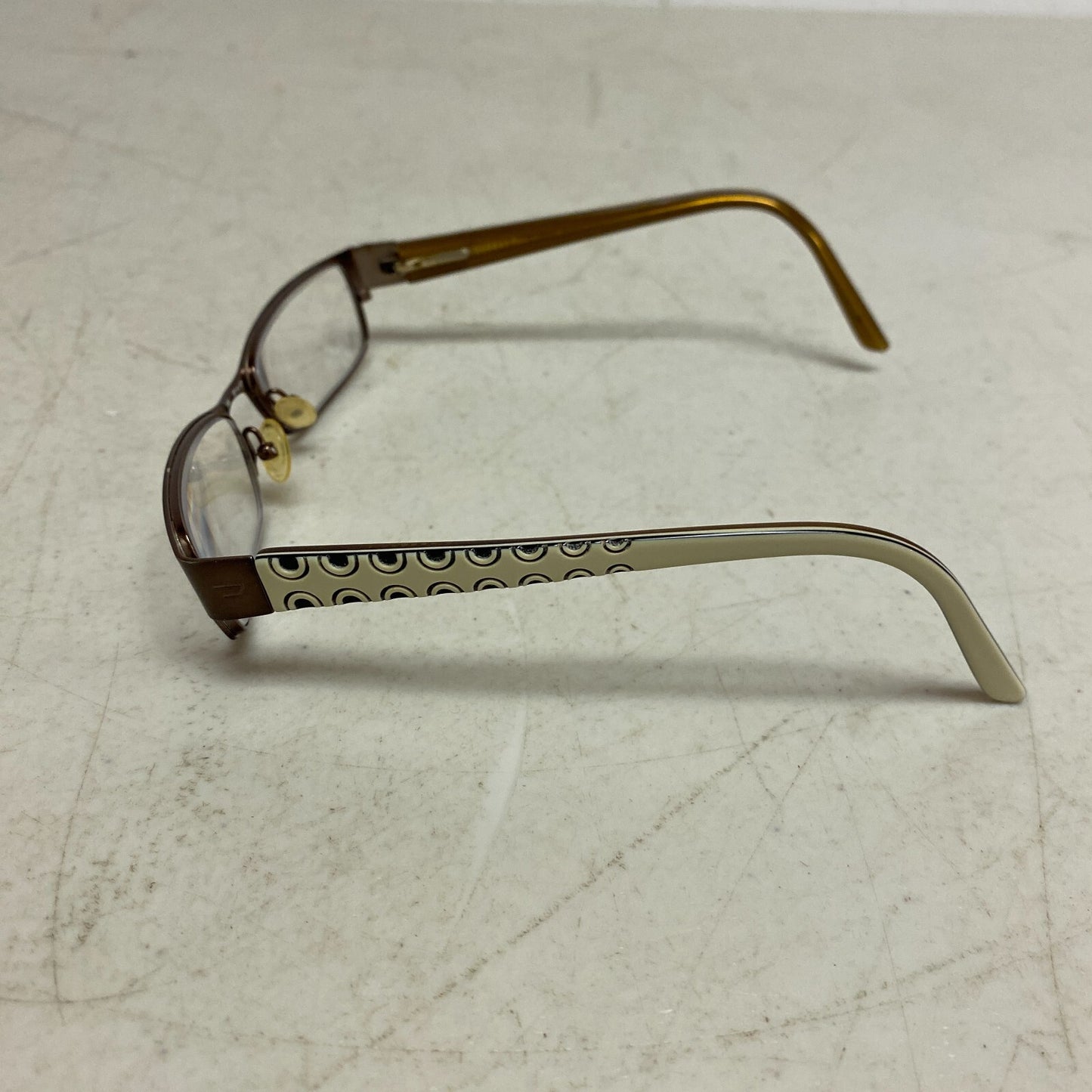 Diesel Women Eyeglasses Patterned glasses 8/3 51-17 Brown/Beige  USED -VERY GOOD