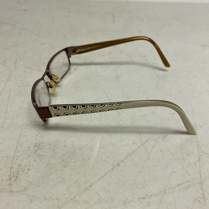 Diesel Women Eyeglasses Patterned glasses 8/3 51-17 Brown/Beige  USED -VERY GOOD