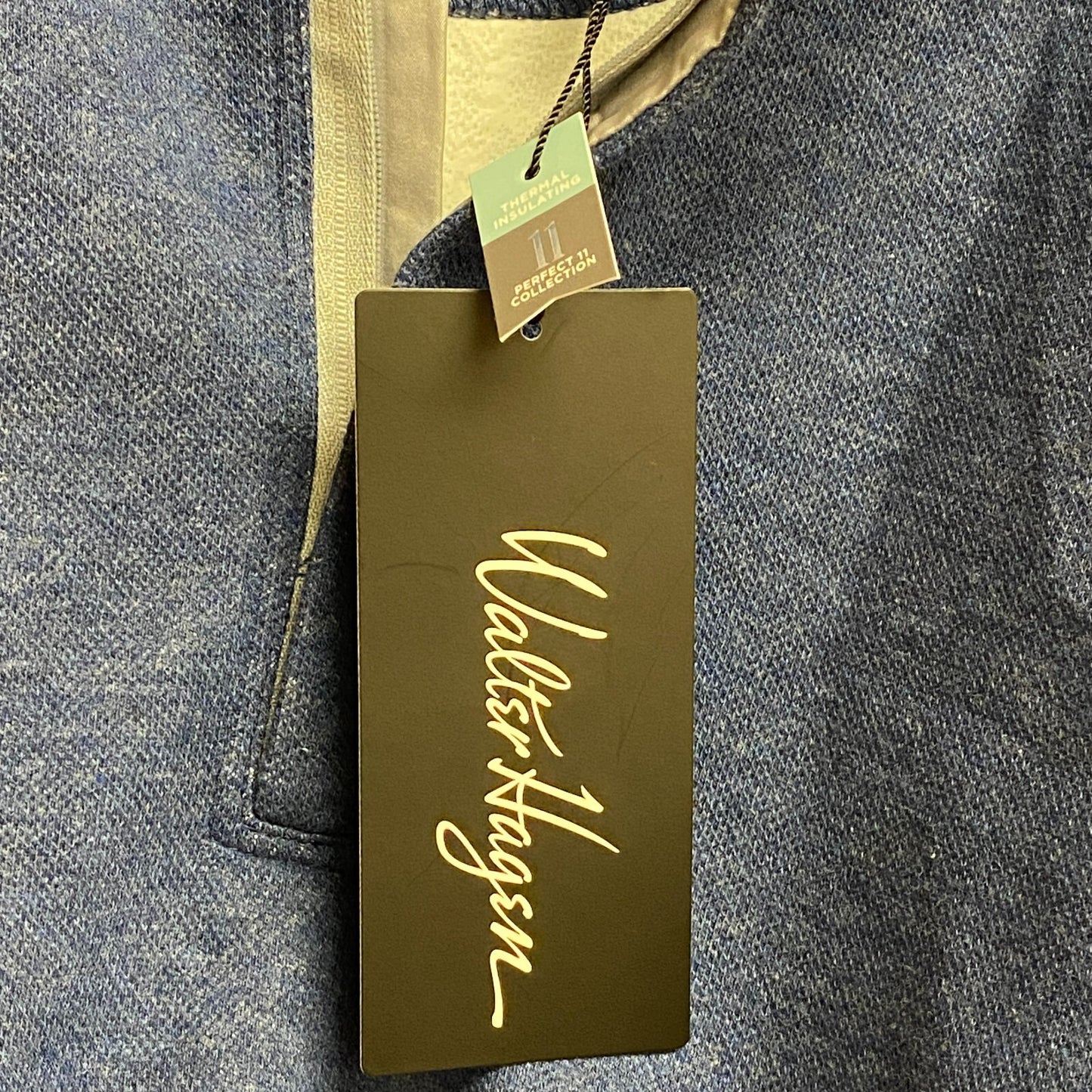 Walter Hagen Mens Perfect 11 Pique Fleece Mid Pullover Zip Sweater MGA36103VC