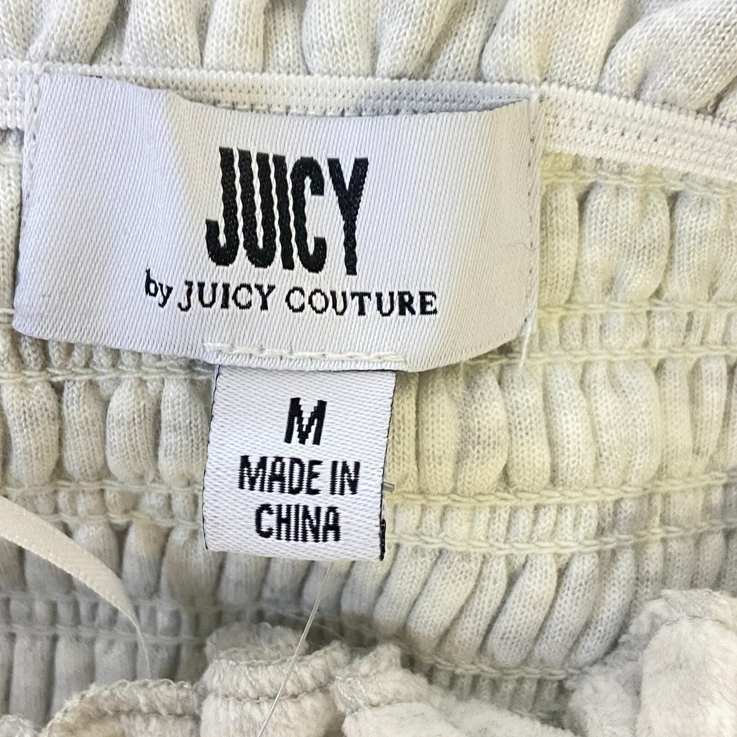 Juicy By Juicy Couture Velour Tube Dress Exposed Top Size M Color Diamonds Ice