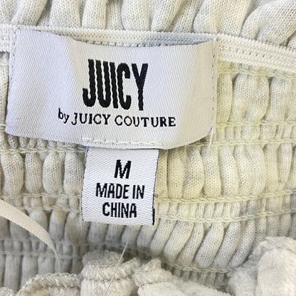 Juicy By Juicy Couture Velour Tube Dress Exposed Top Size M Color Diamonds Ice