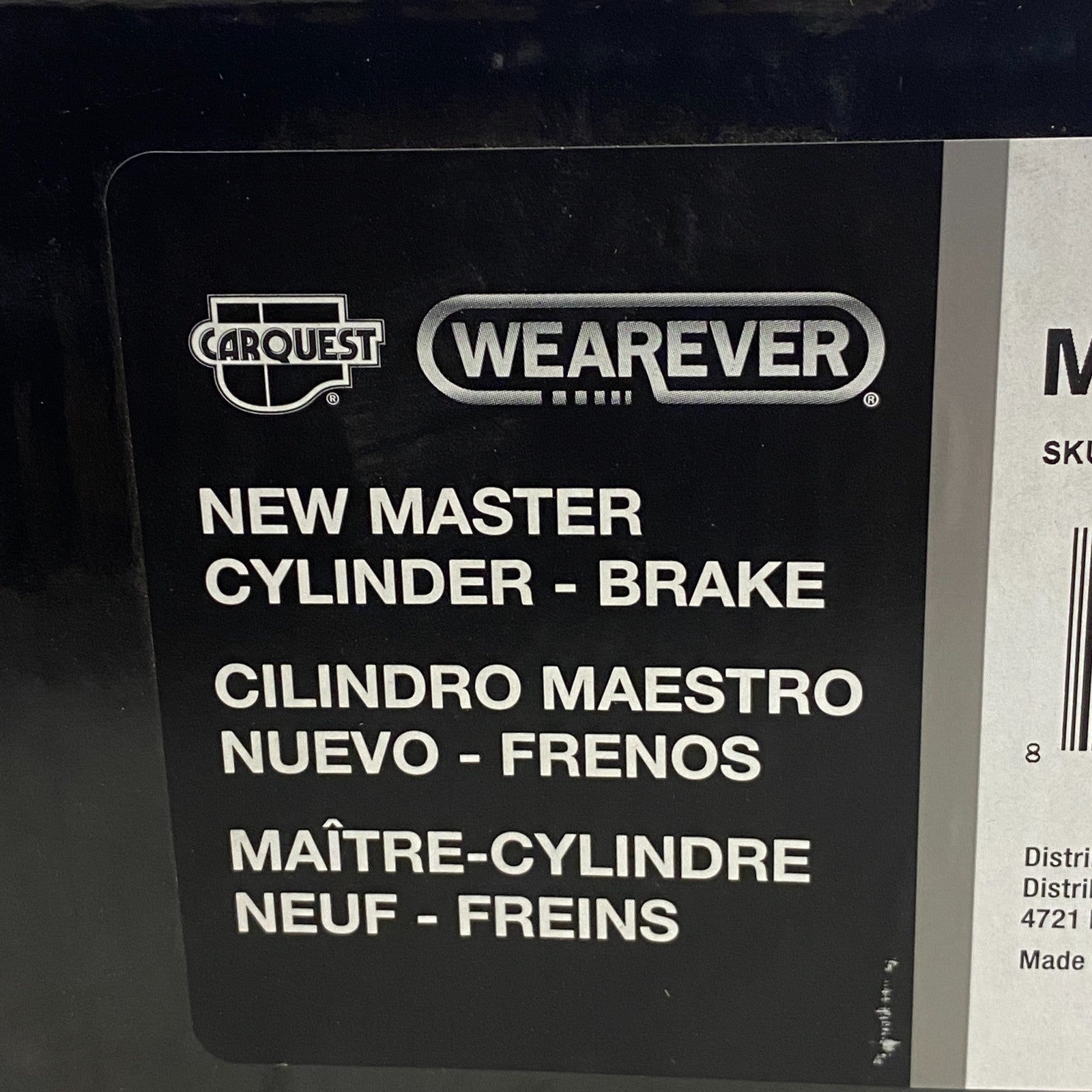 CARQUEST MCA630092 Brake Master Cylinder w/ Reservoir .937" Bore Aluminum