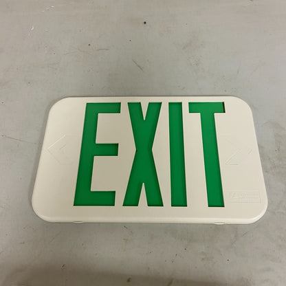 Lithonia Lighting Switch Hardwired LED White Exit Sign and Emergency Light