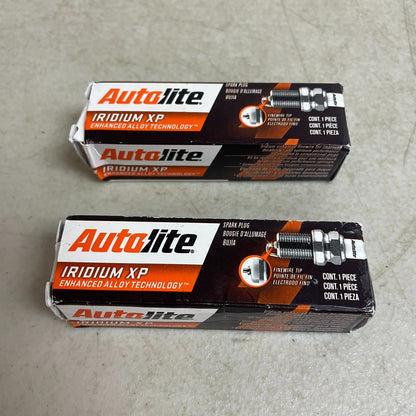 Autolite Iridium XP Spark Plug 0.6mm Fine-Wire 14mm Flat Seat 2 Pack XP5224