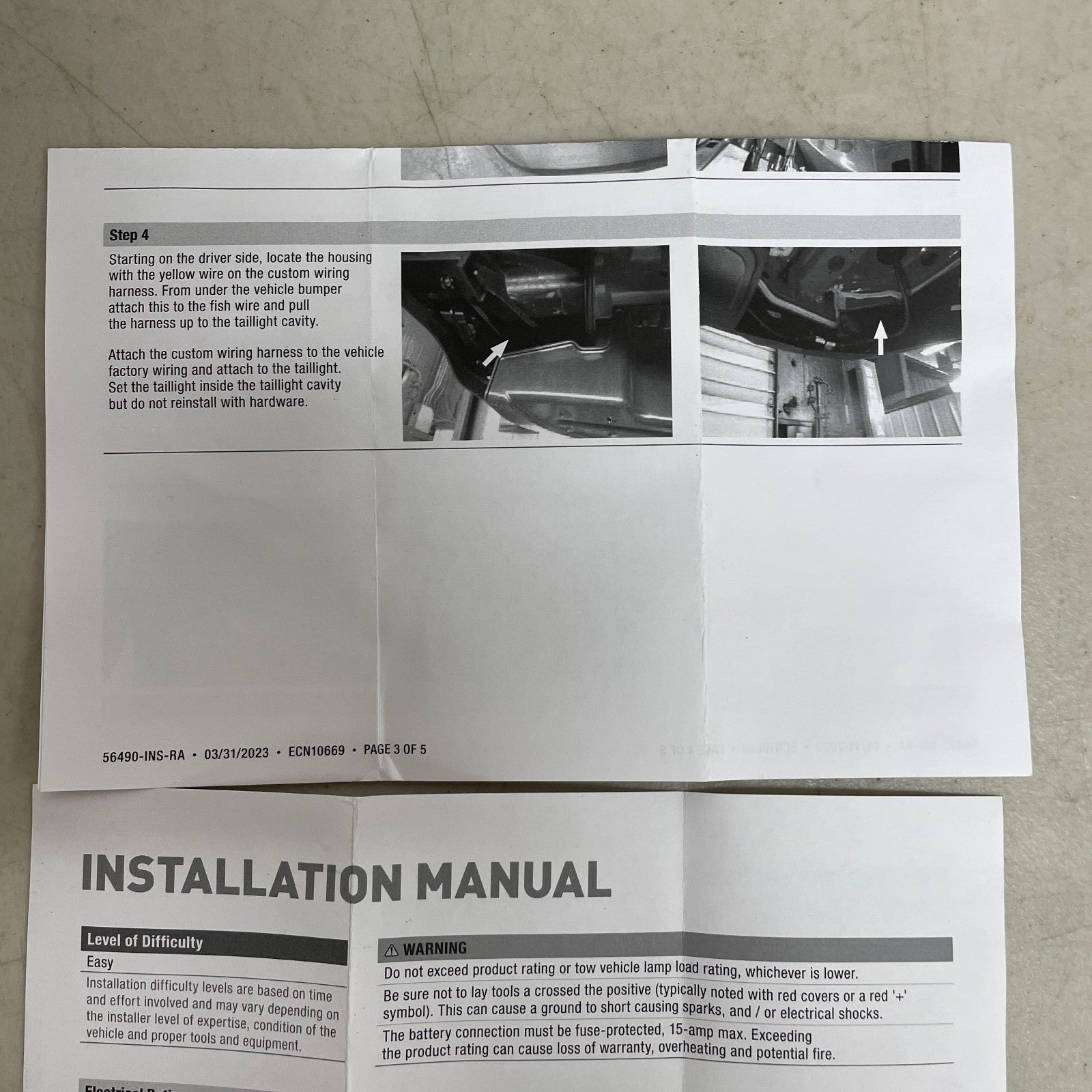 CURT 56490 Vehicle-Side 4 Pin Trailer Wiring Harness Fits Kia Telluride 2020-20