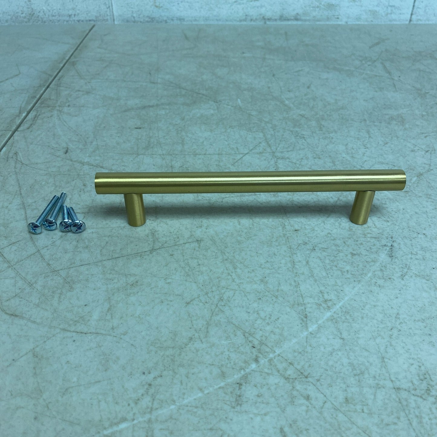 Signature Hardware 6" Avignon Solid Brass Cabinet Pull Satin Brass EH1082.6.SBS