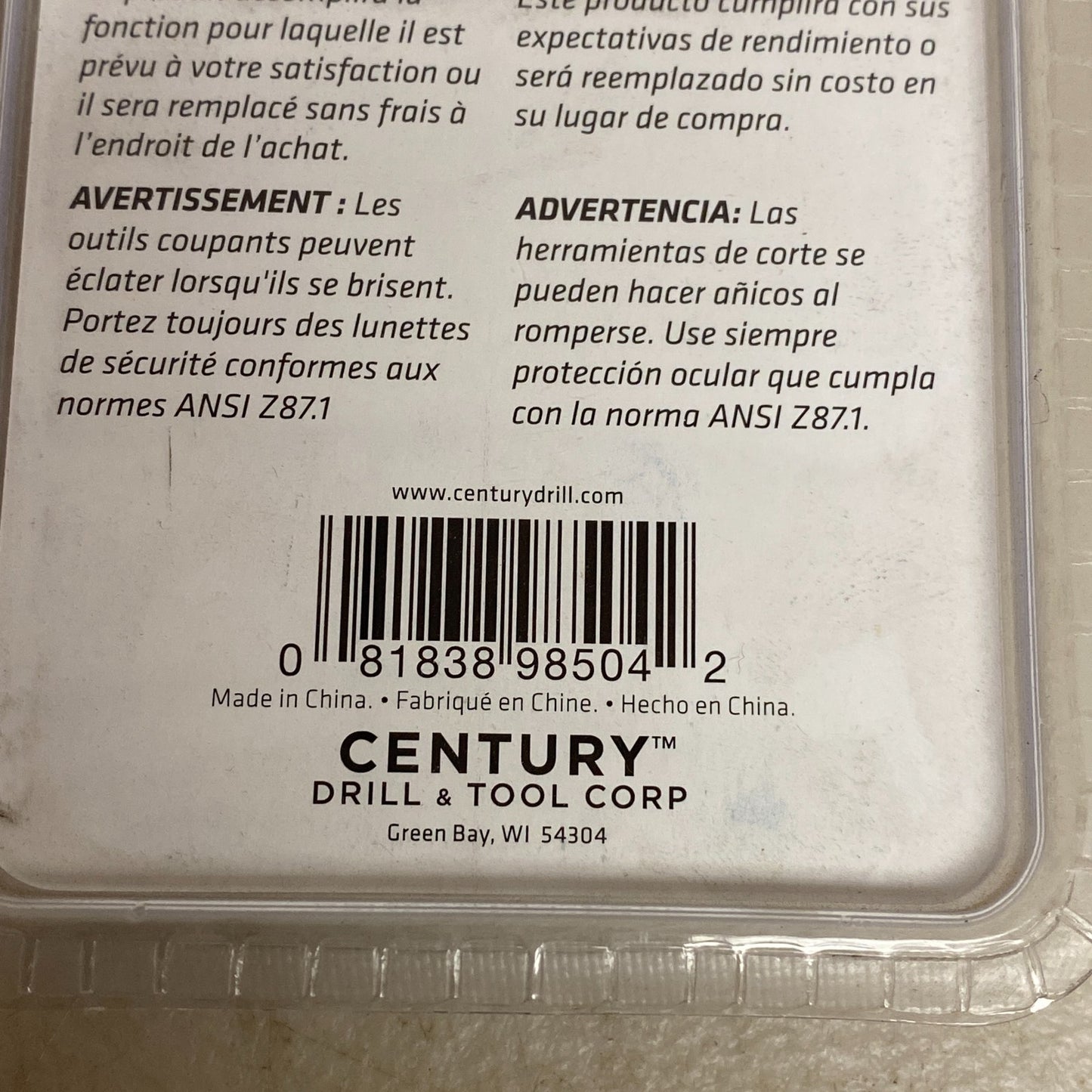 Century Drill & Tool 98504 Die Stock Non Adjustable 1" Hex or Round Dies
