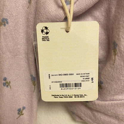 Ana a new approach size XL crop long sleeve button v-neck cardigan color Ditzy