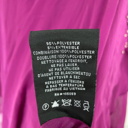 Dj Jaz 3/4 Split Sleeve Embellished Popover Sheath Dress Color: Orchid Size 4