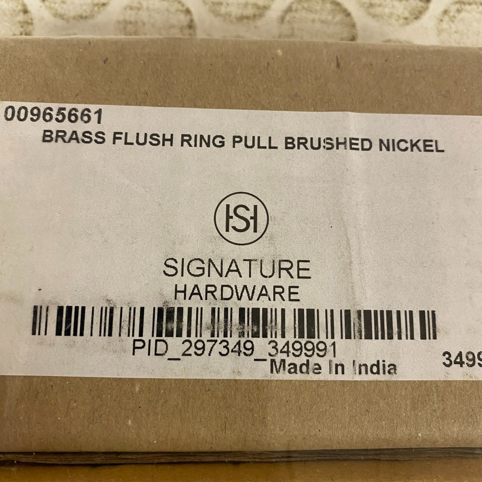 Signature Hardware 2″ Flush Cabinet Pull Brushed Nickel Model 916140-2 (2 PACK)