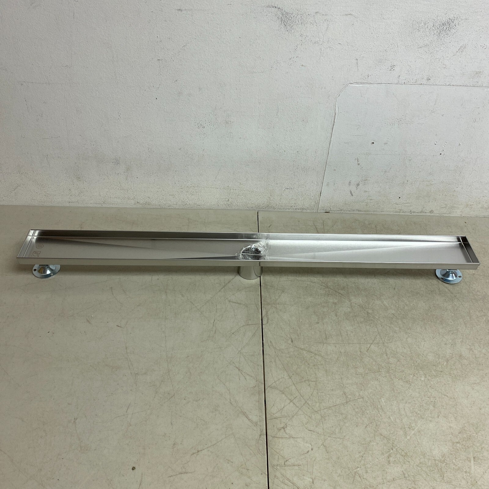 Signature Hardware 36" Cohen Linear Tile-In Shower Drain - Brushed Stainless S..