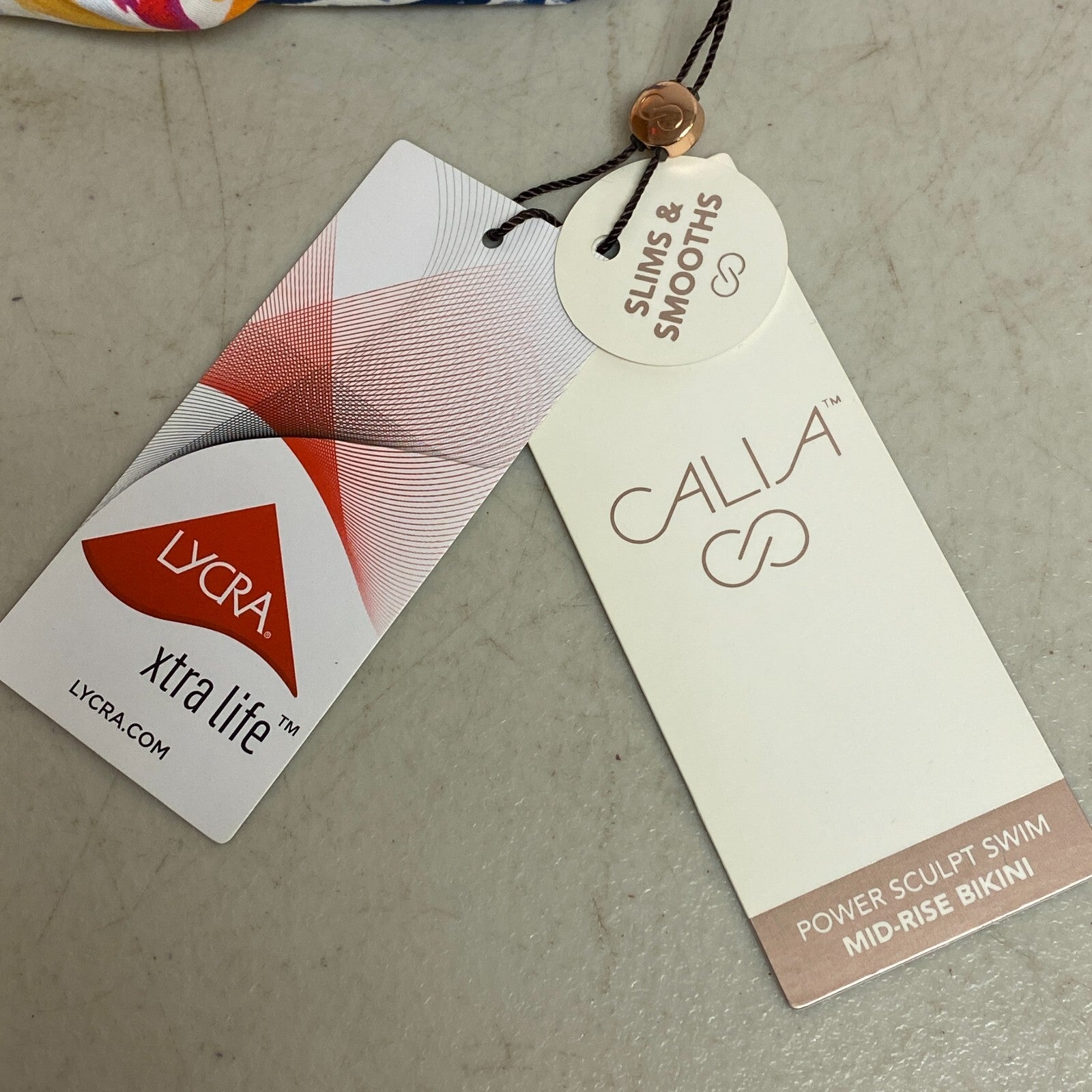 Calia Power Sculpt Mid Rise Bottom Watercolor Floral Palms Multi WSA22409PRT