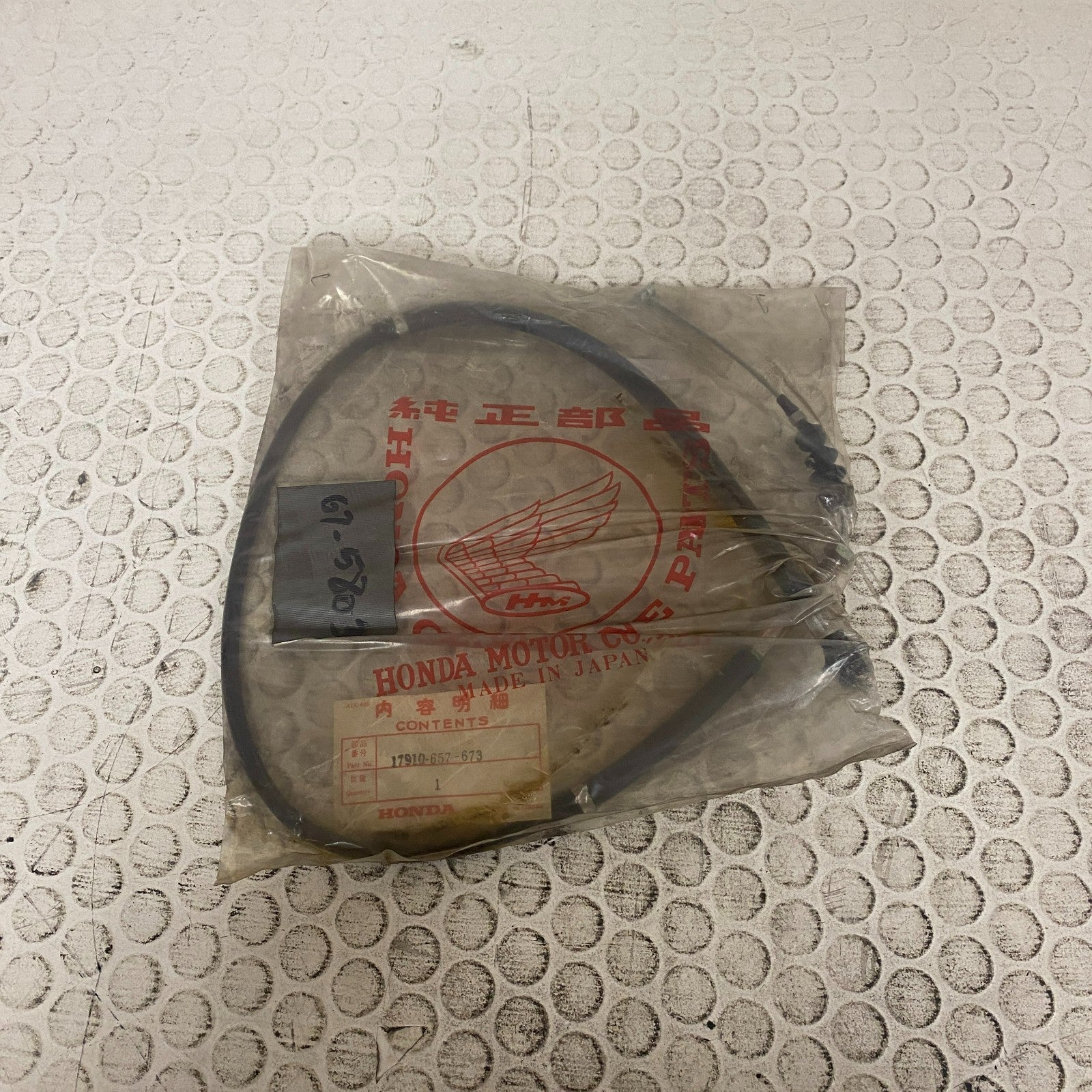 Genuine Honda 17910-657-673 Throttle Cable 1975-1979 Honda Civic 1500 CVCC