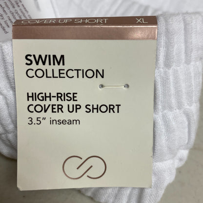 Calia Women's Swim High Rise Cover Up Cotton Short Iced Amethyst White WSA22902