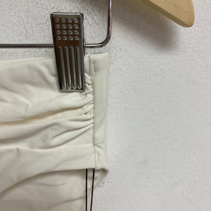 Calia Women's Swim Shirred V Front Mid Rise Bottom Cloud Cover WSA23415 New!