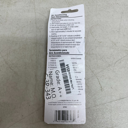 Interdynamics Certified A/C Pro Car AC Test Thermometer with Holder & Clip