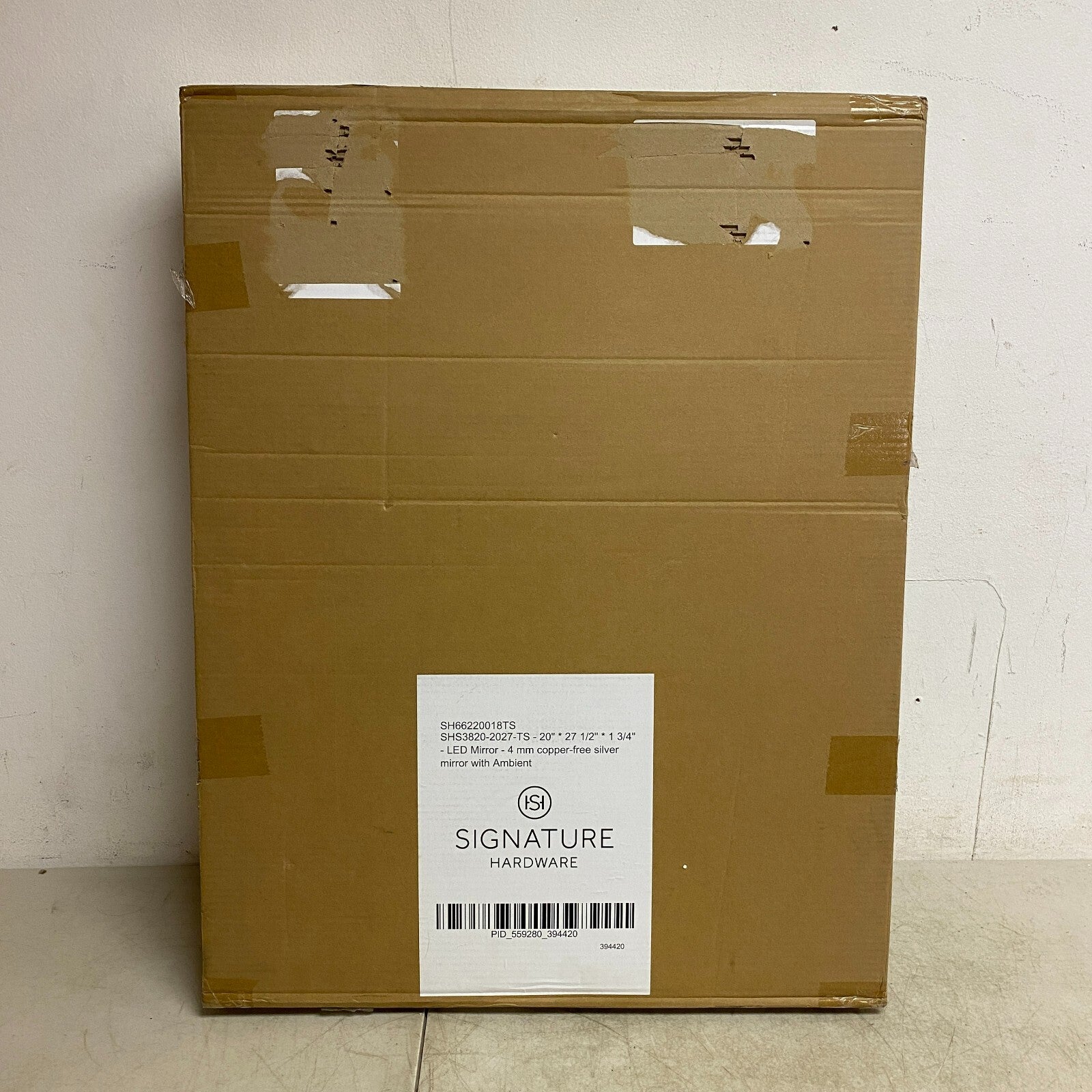 Signature Hardware 20" Araica Lighted Mirror with Tunable LED - Touch Sensor