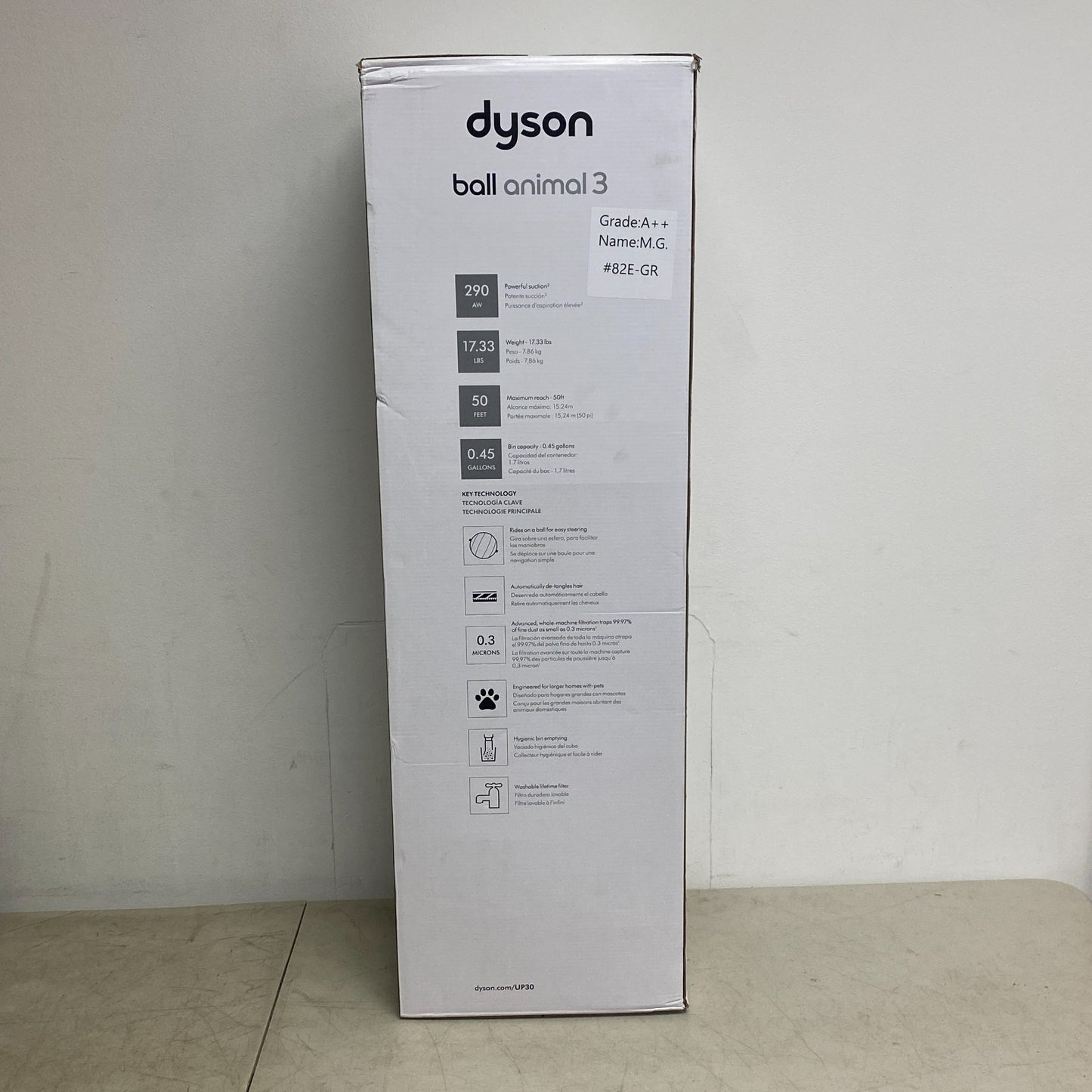Dyson Ball Animal 3 Upright Vacuum Cleaner for Pet Hair Nickel/Silver 405866‑01