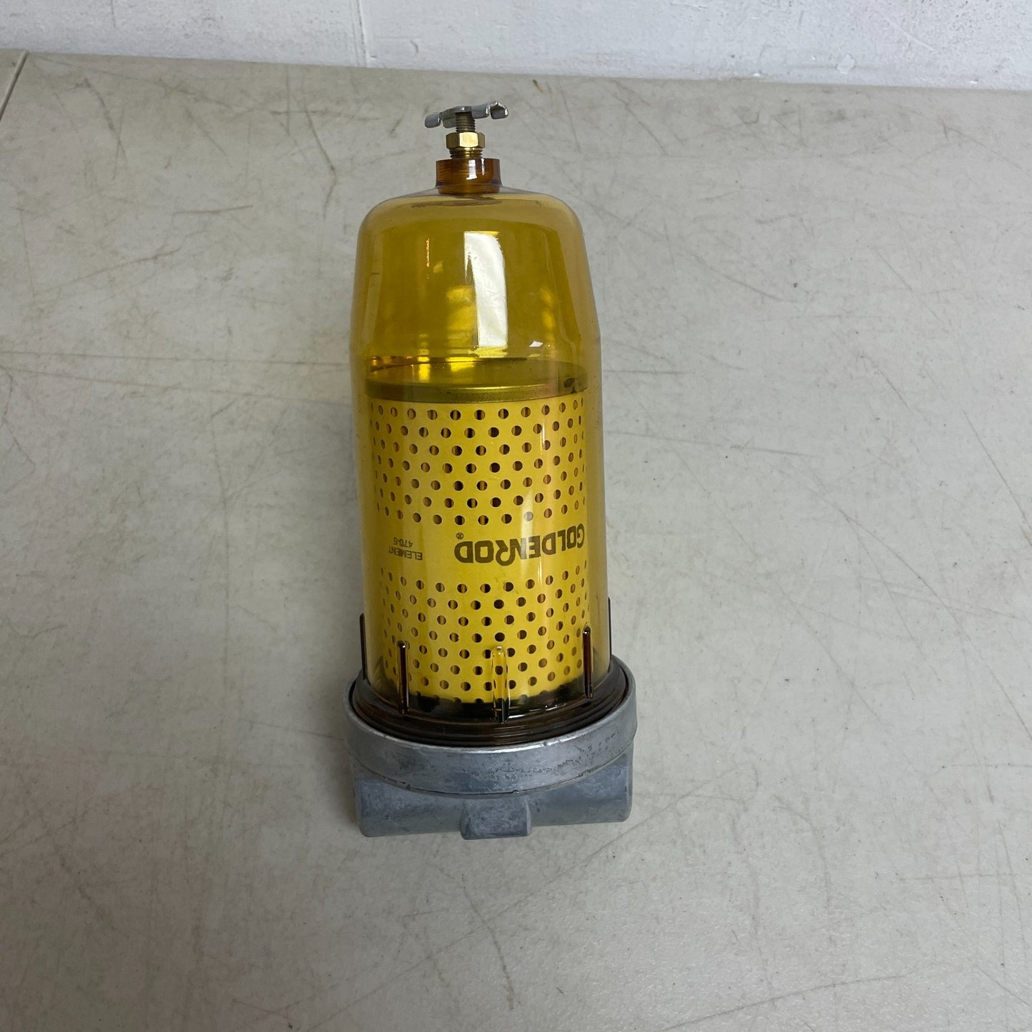 Goldenrod 495 Fuel Tank Filter 10 Micron 1" NPT Zinc Top for Diesel & Biofuel