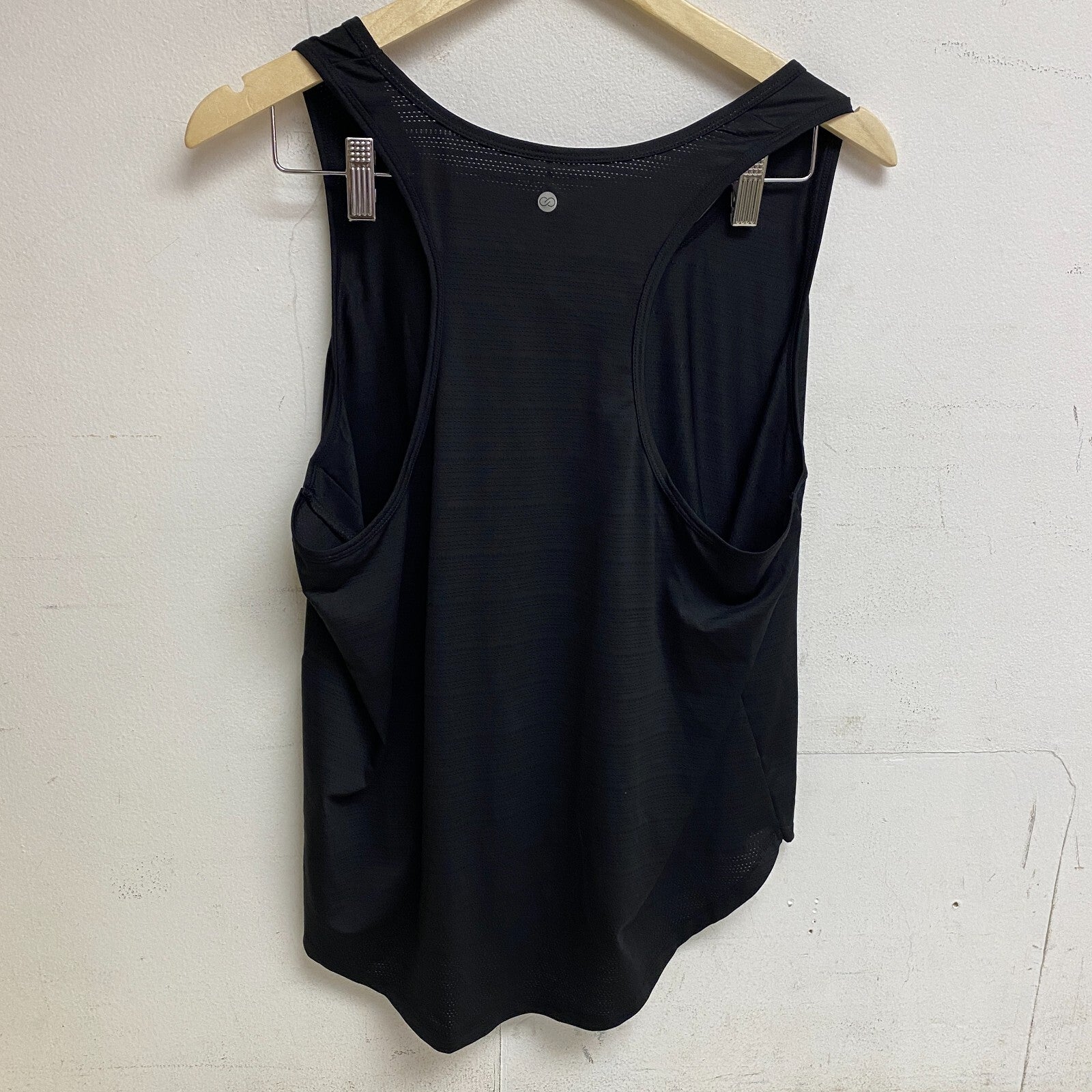 CALIA Women's  Scoop Racer Tank Designed For Run  Pure Black WAX11205X