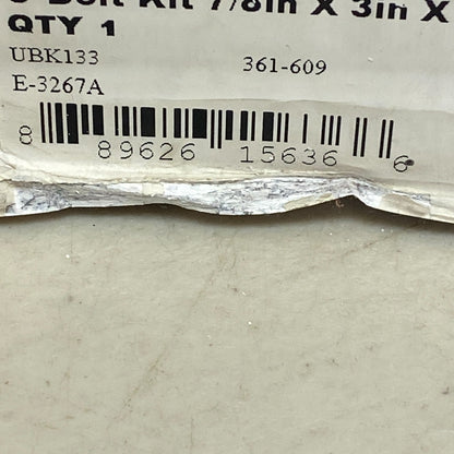 AUTOMANN AUBK8161-184 U-Bolt Kit 7/8"x3"x18.5" Steel 2-Pack Truck Suspension