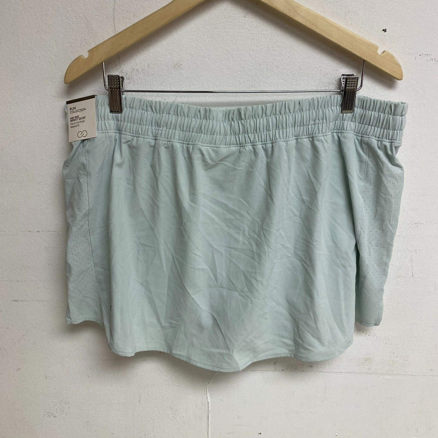 Calia Mid Rise Infinity Run Skort Calming Green Relaxed Fit WAX12360