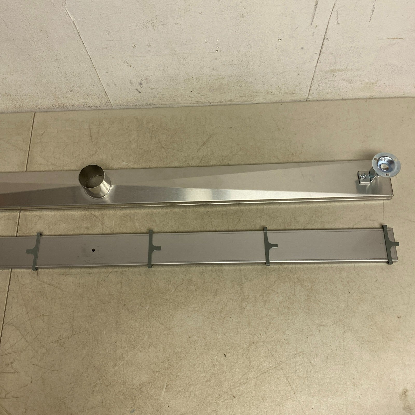 Signature Hardware 48" Cohen Linear Tile-In Shower Drain - Brushed Stainless S..