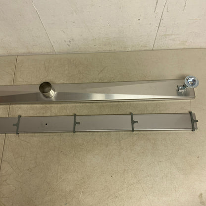 Signature Hardware 48" Cohen Linear Tile-In Shower Drain - Brushed Stainless S..