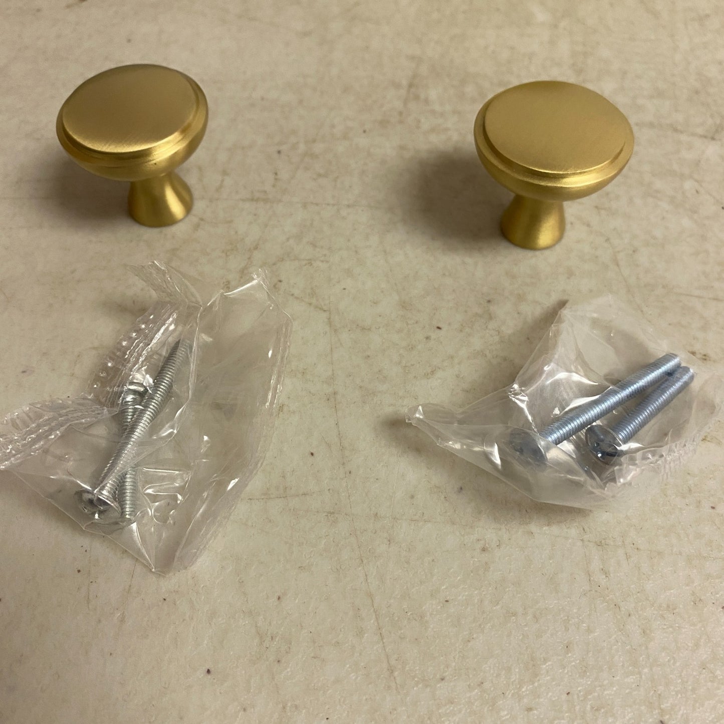Signature Hardware Strasbourg Brass Cabinet Knob 1‑1/4″ Satin Brass (2 Pack)