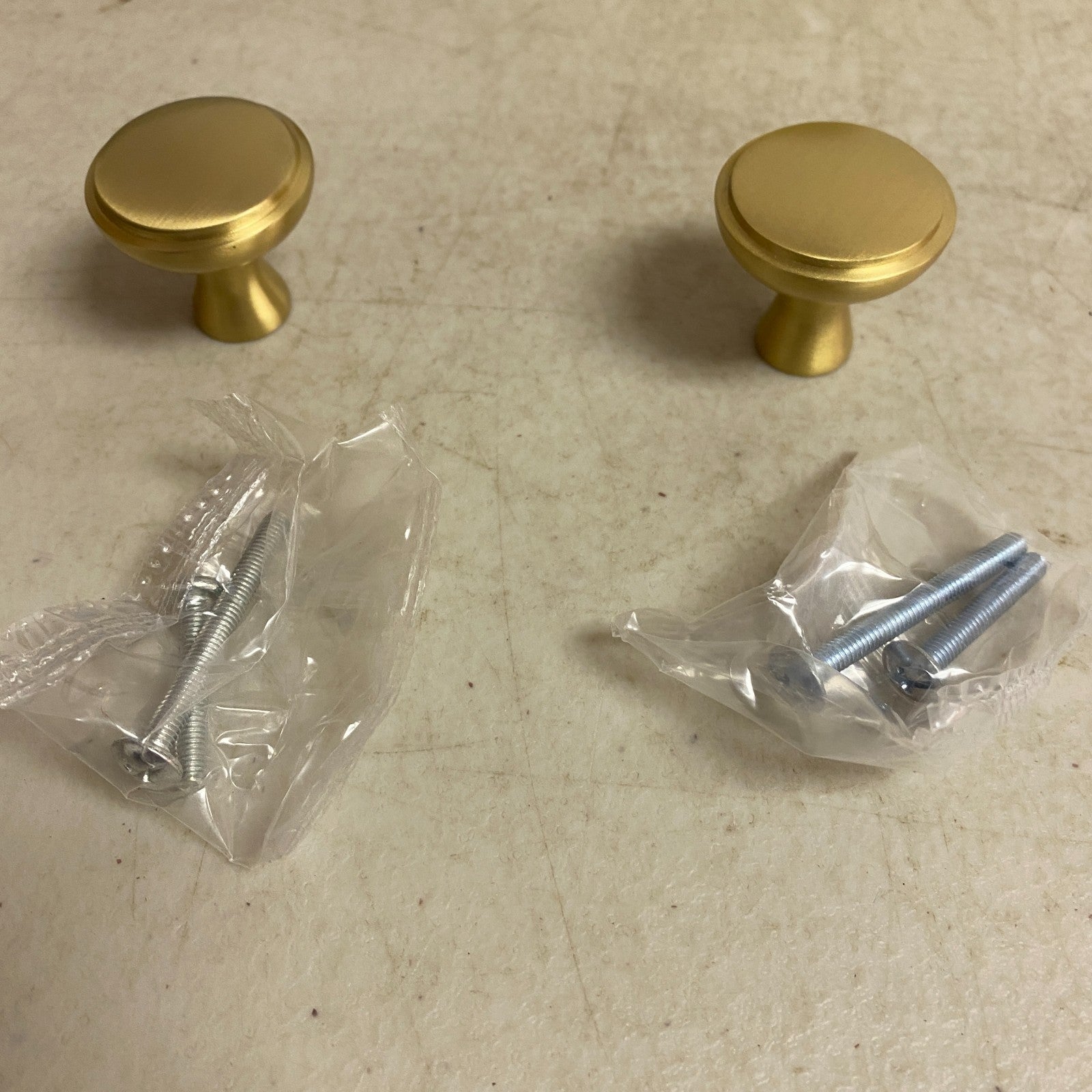 Signature Hardware Strasbourg Brass Cabinet Knob 1‑1/4″ Satin Brass (2 Pack)