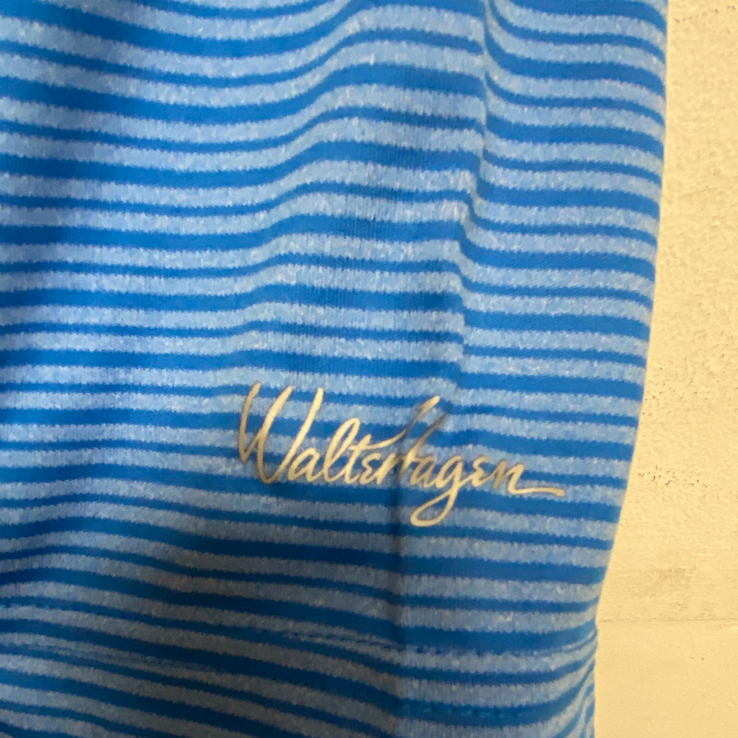 Walter Hagen Men's Essentials Stripe Polo Nobility Blue MGA11371SP22N Brand New
