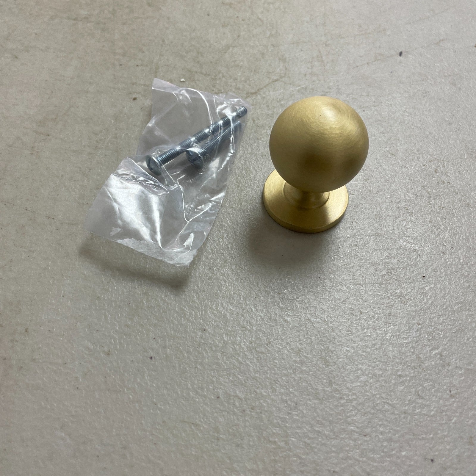 Signature Hardware 1-1/4" Rodline Solid Brass Round Cabinet Knob - Satin Brass