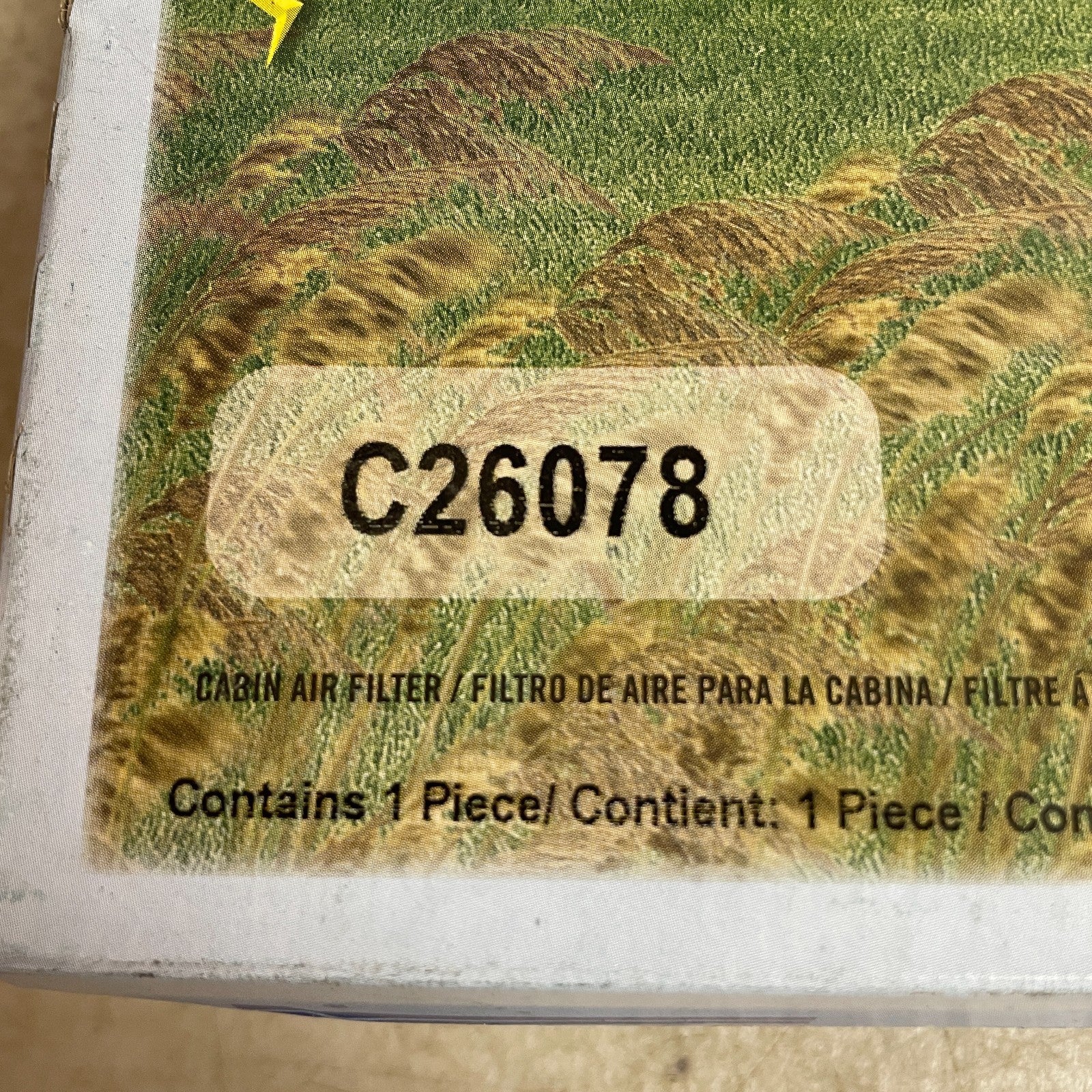 Purolator C26078 Cabin Air Filter for BMW 5-Series 13" × 7.5" × 1.9" OE Fit