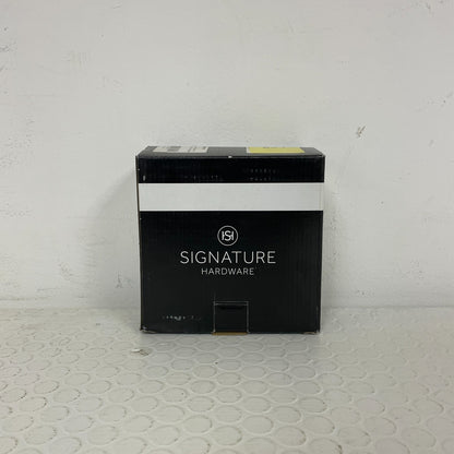 Signature Hardware ABS Cable Drain & Overflow Aged Brass Deep Alcove Tub