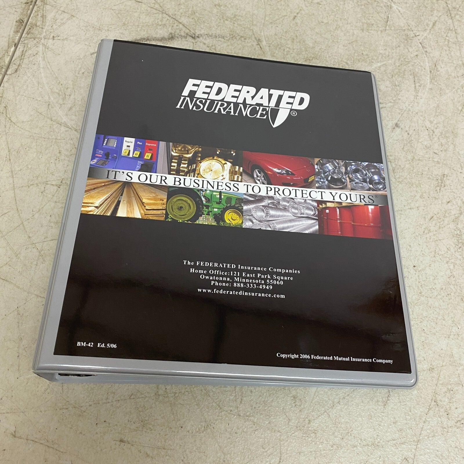 Federal Insurance 1 1/4" Round Ring Binder , #1197-1CP