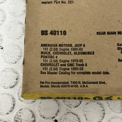 FEL-PRO BS40110 Rear Main Seal Set 2-Piece 1955-2002 Chevrolet Corvette