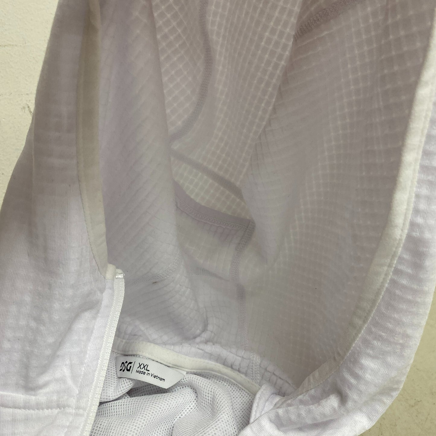 DSG Womens Run Grid Full Zip Pure White Jacket Solid Long Sleeve DAW21205