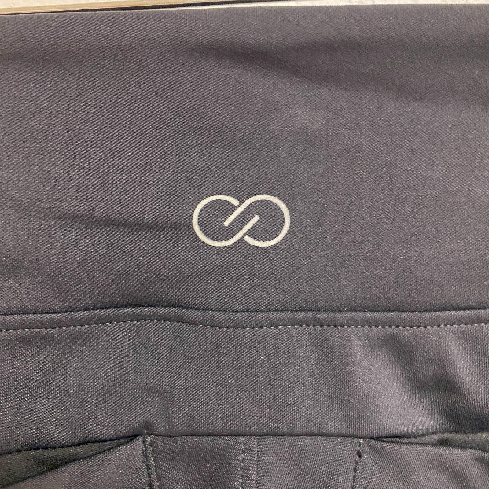 Calia Womens Front Leg Slit Pant Pure Black Ankle Solid Stylish WCG35001