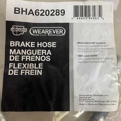 CARQUEST Brake Hydraulic Hose Black 17.38″ Model BHA620289