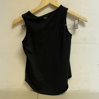 DSG Girl's Performance Relaxed Cute Graphic Tank Pure Black Butterfly DAG11103