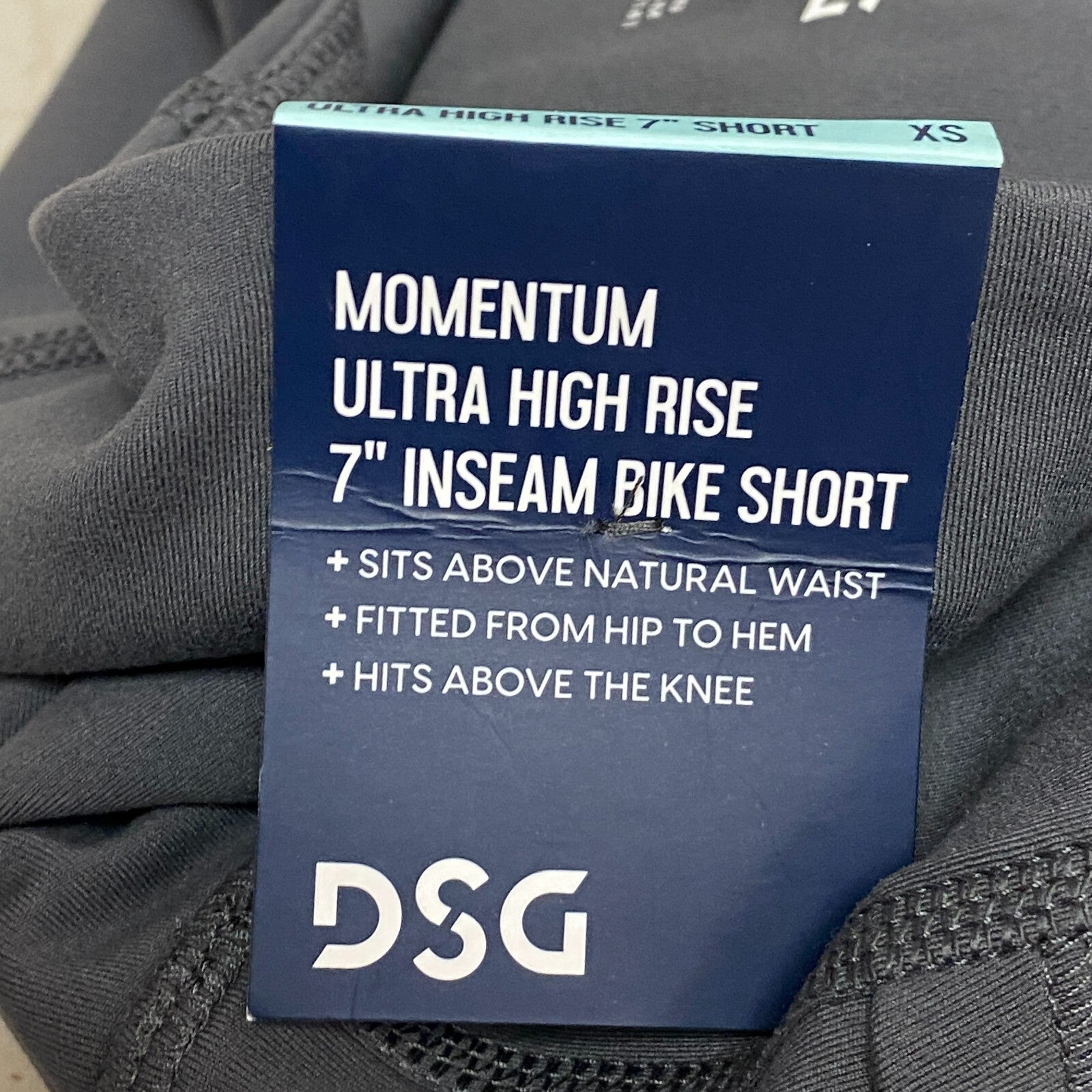DSG Womens 7" Momentum Ultra High Rise Bike Short Carbon Grey Solid DAW12302PRT