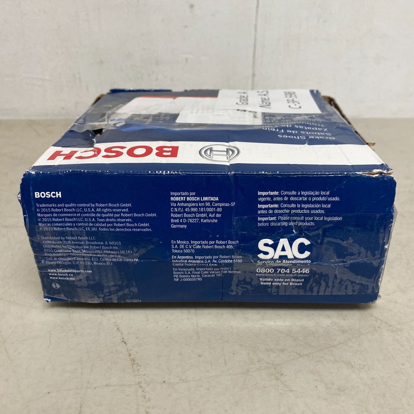 BOSCH BS758 Blue Parking Brake Shoe Set for Subaru Baja, Legacy, Outback