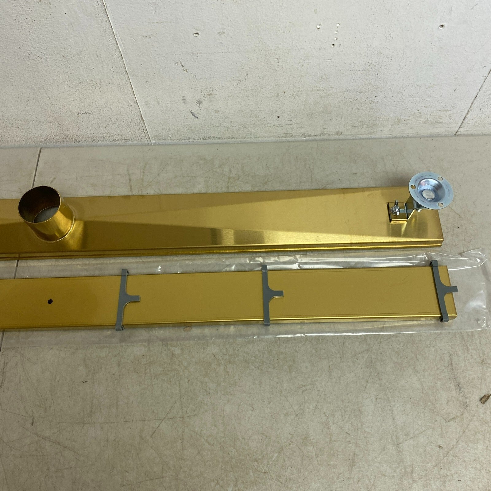 Signature Hardware 40" Cohen Linear Tile-in Shower Drain - Brushed Gold