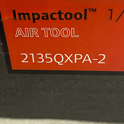 Ingersoll Rand Quiet Air Impact Wrench ½″ Drive 2″ Ext Anvil Gray 2135QXPA‑2