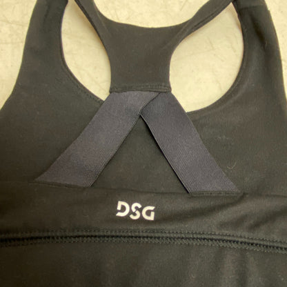 DSG Girls' Performance Fashion Sports Bra Pure Black Solid Stylish DAG49101